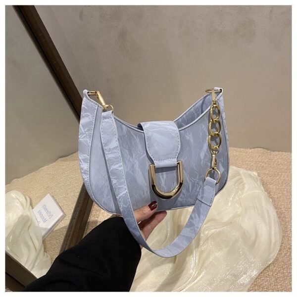 SHEIN BLUE LEATHER BAG